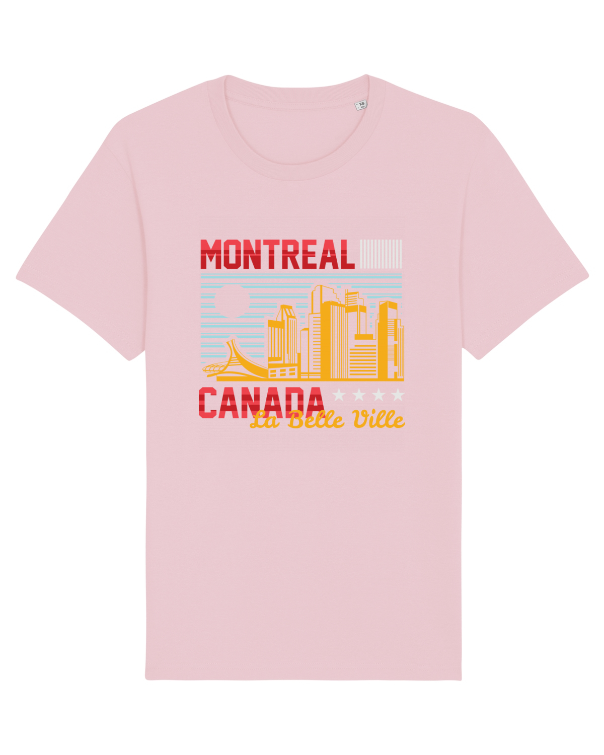 Tricou mânecă scurtă Unisex Rocker Cotton Pink