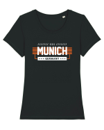 Munich Tricou mânecă scurtă guler larg fitted Damă Expresser