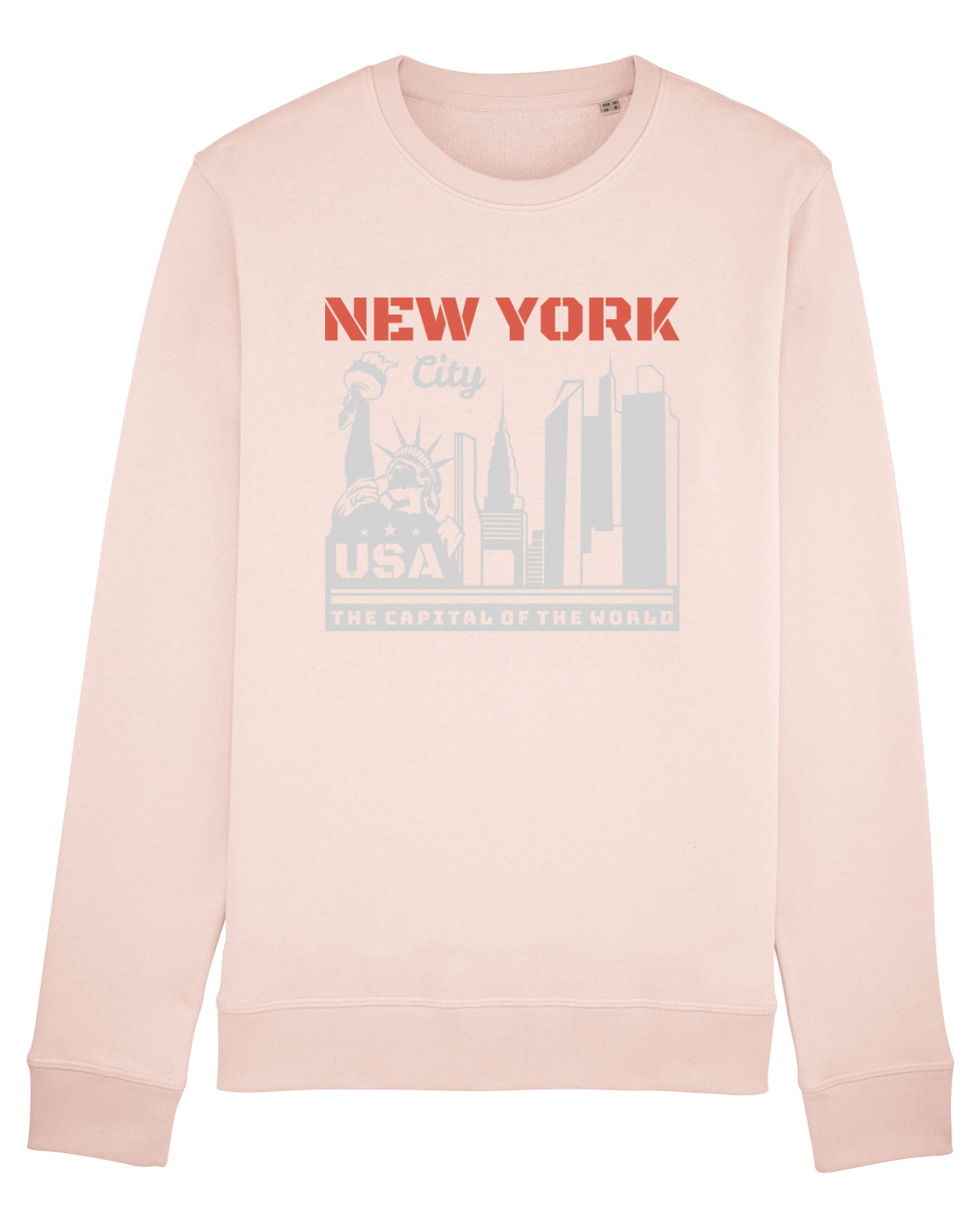 Bluză mânecă lungă Unisex Rise Candy Pink