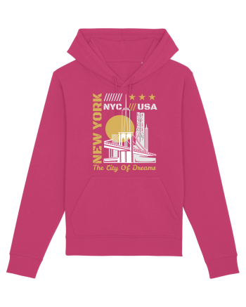 New York The City Of Dreams Raspberry