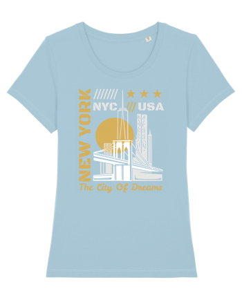 New York The City Of Dreams Sky Blue