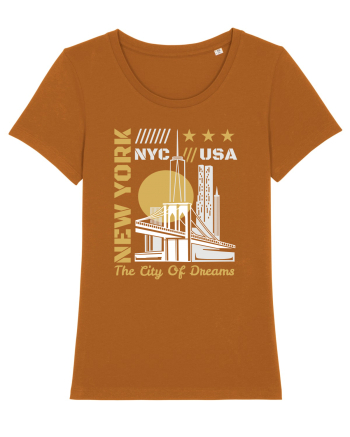 New York The City Of Dreams Roasted Orange