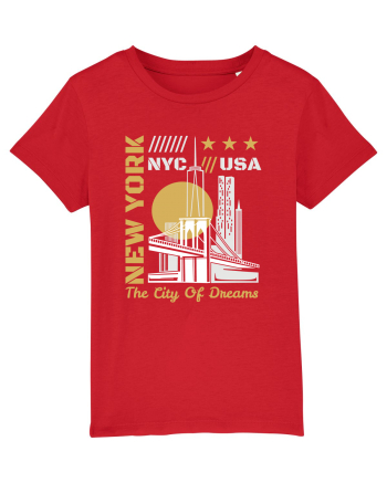 New York The City Of Dreams Red