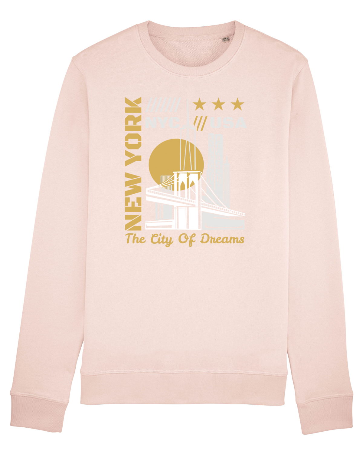 Bluză mânecă lungă Unisex Rise Candy Pink