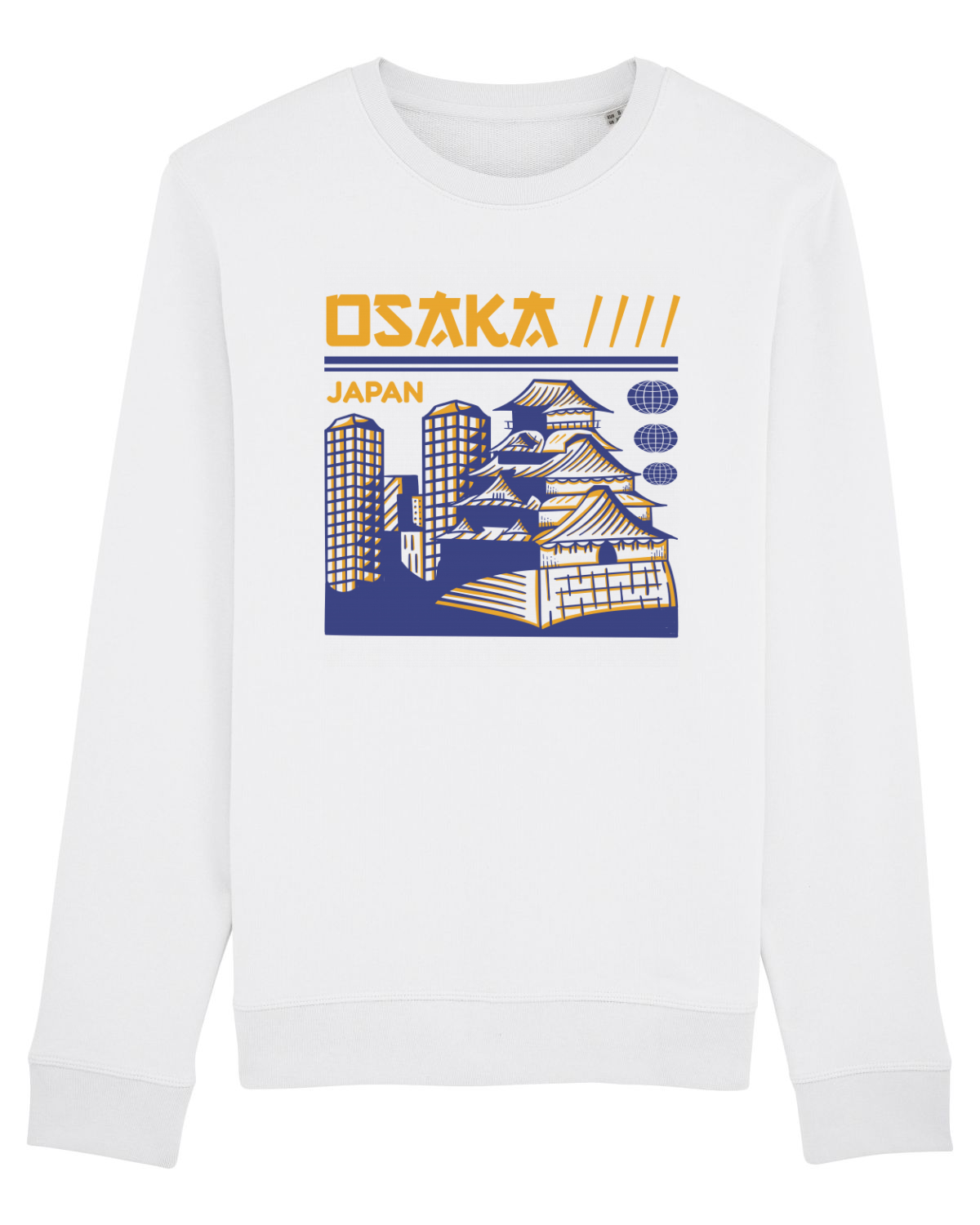 Bluză mânecă lungă Unisex Rise White