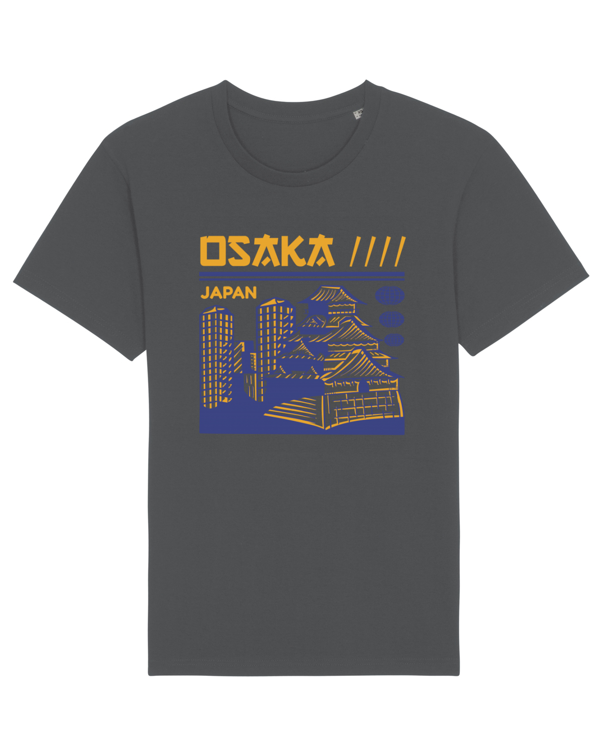 Tricou mânecă scurtă Unisex Rocker Anthracite
