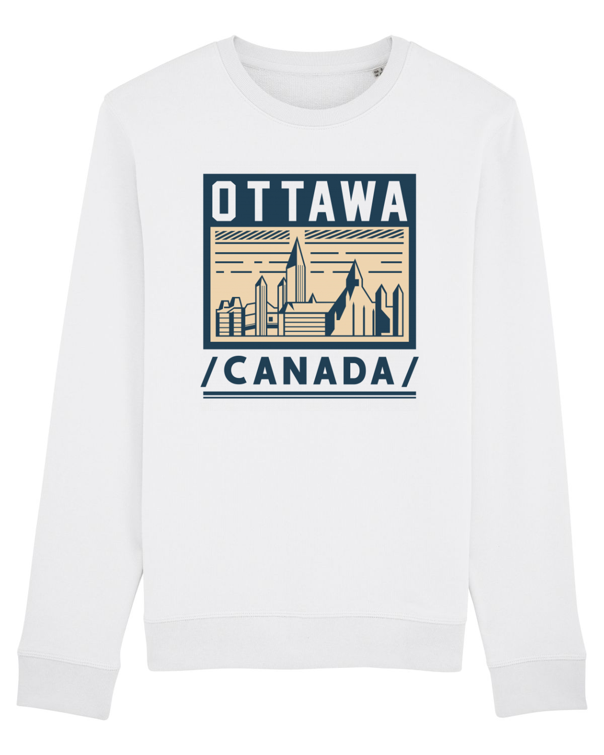 Bluză mânecă lungă Unisex Rise White
