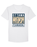 Ottawa Tricou mânecă scurtă guler larg Bărbat Skater