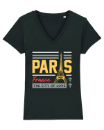 Paris Tricou mânecă scurtă guler V Damă Evoker