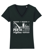 Perth Tricou mânecă scurtă guler V Damă Evoker