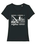 Perth Tricou mânecă scurtă guler larg fitted Damă Expresser