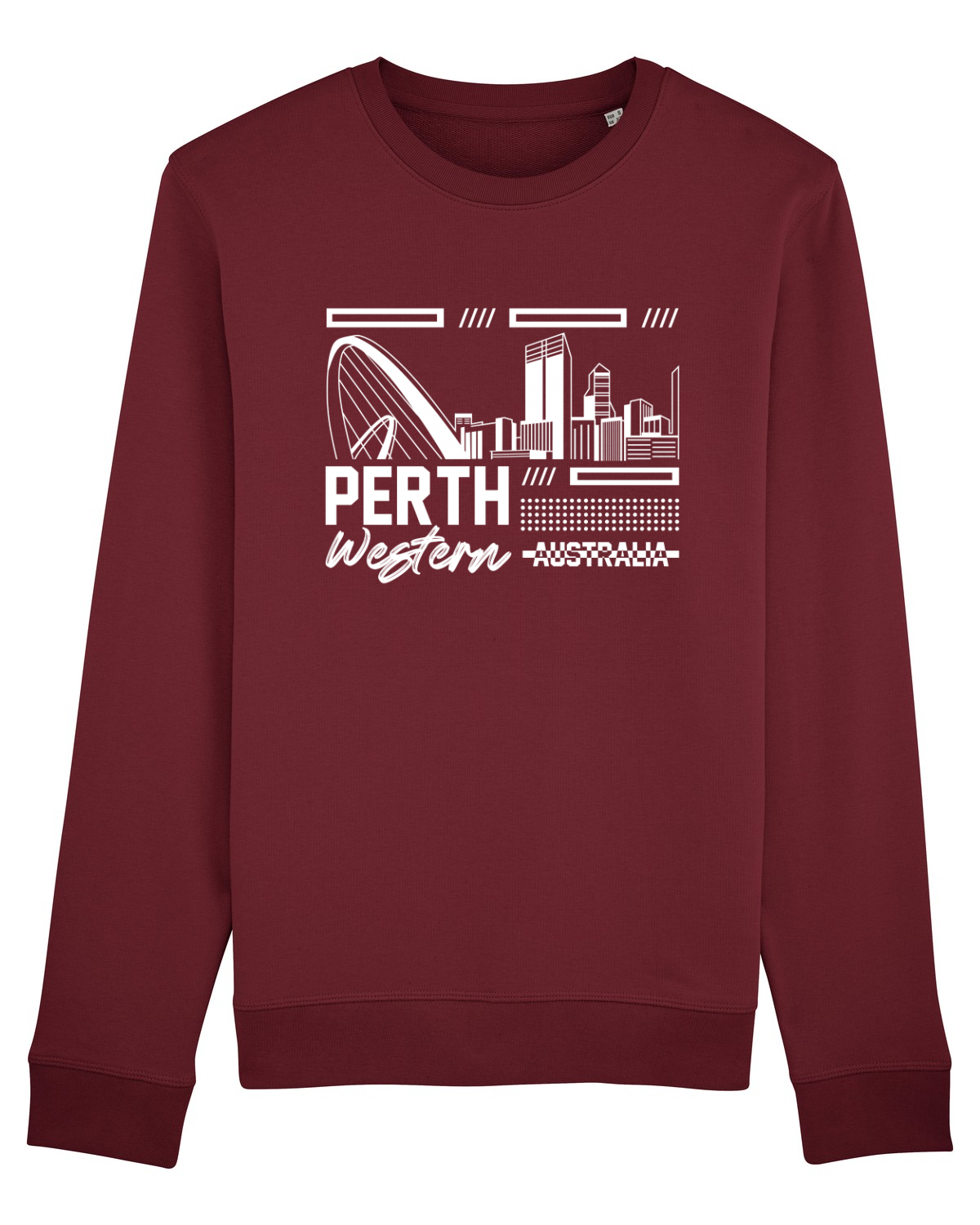 Bluză mânecă lungă Unisex Rise Burgundy