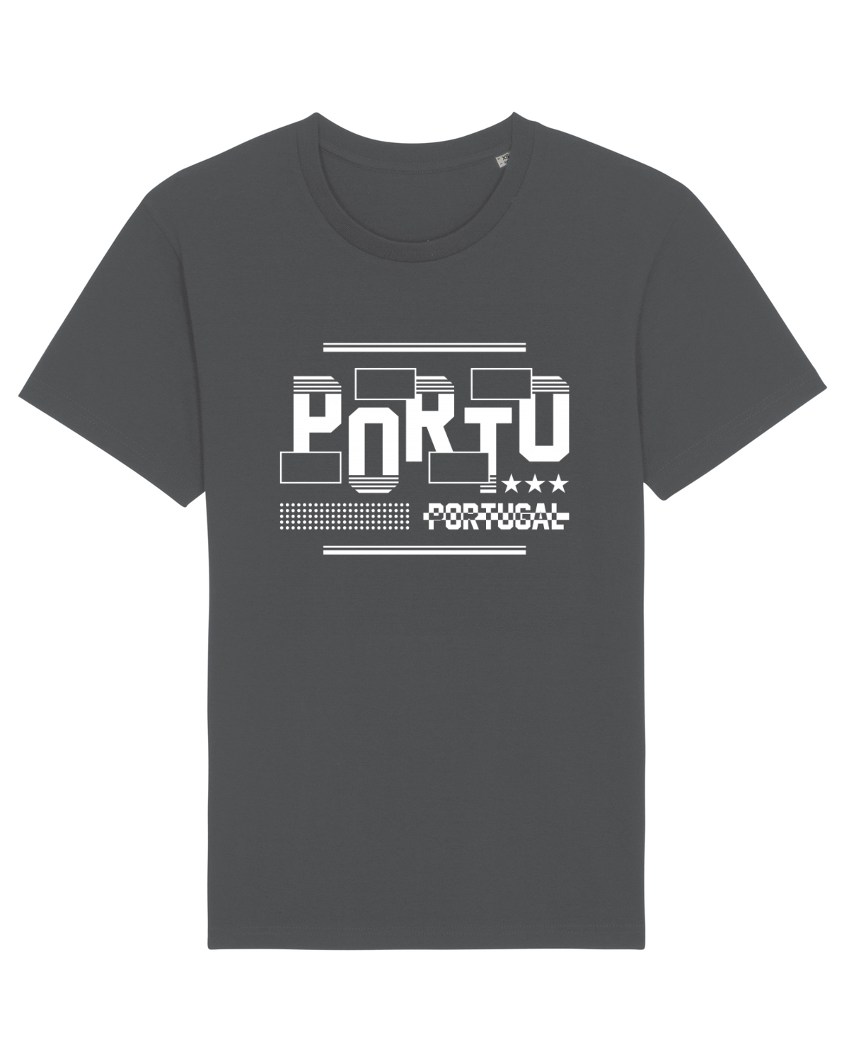 Tricou mânecă scurtă Unisex Rocker Anthracite