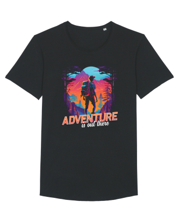 in stil synthwave - Adventure is out there Black