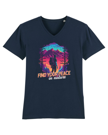 in stil synthwave - Find your peace in nature French Navy