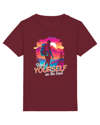 in stil synthwave - Find yourself on the trail Burgundy