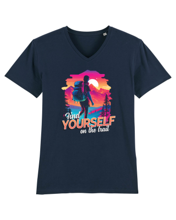 in stil synthwave - Find yourself on the trail French Navy