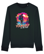 in stil synthwave - Find yourself on the trail Bluză mânecă lungă Unisex Rise