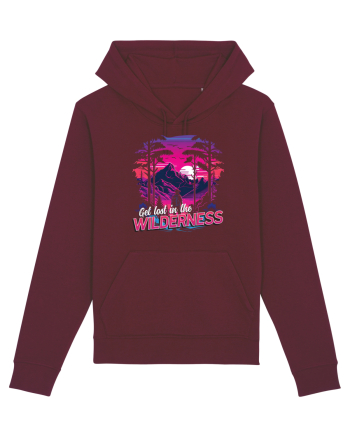 in stil synthwave - Get lost in the wilderness Burgundy