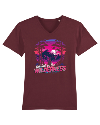 in stil synthwave - Get lost in the wilderness Burgundy