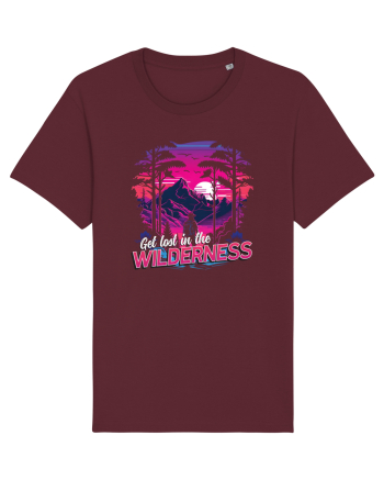 in stil synthwave - Get lost in the wilderness Burgundy