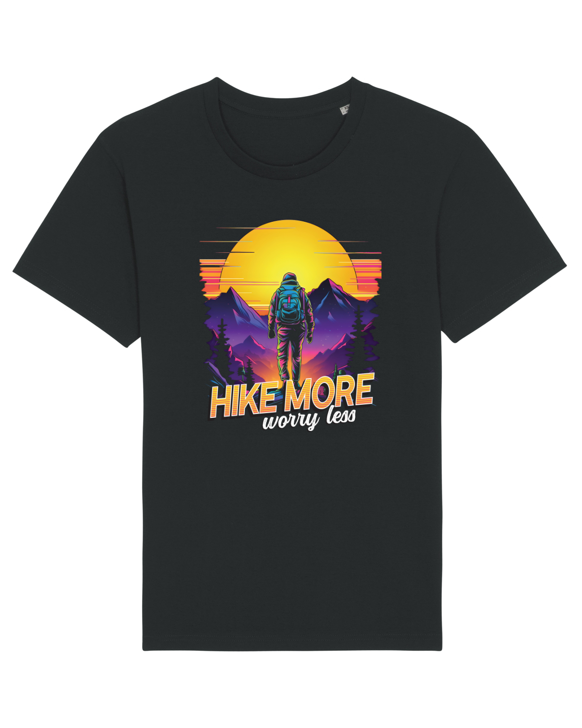 Tricou mânecă scurtă Unisex Rocker Black