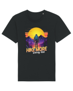 in stil synthwave - Hike more worry less Tricou mânecă scurtă Unisex Rocker