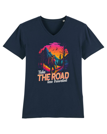 in stil synthwave - Take the road less traveled French Navy
