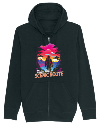 in stil synthwave - Take the scenic route Black