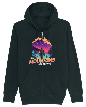 in stil synthwave - The mountains are calling Black