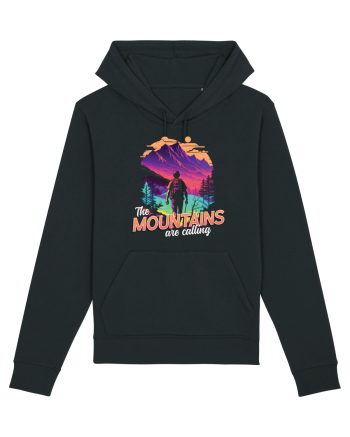 in stil synthwave - The mountains are calling Black