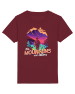 in stil synthwave - The mountains are calling Tricou mânecă scurtă  Copii Mini Creator