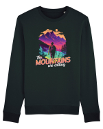 in stil synthwave - The mountains are calling Bluză mânecă lungă Unisex Rise