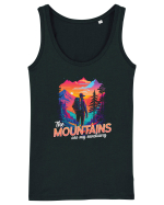 in stil synthwave - The mountains are my sanctuary Maiou Damă Dreamer