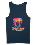 in stil synthwave - The mountains are my sanctuary Maiou Bărbat Runs