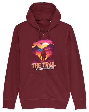 in stil synthwave - The trail is the teacher Burgundy