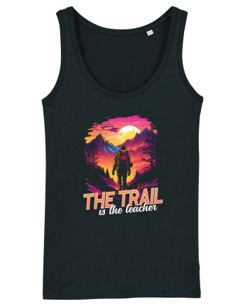in stil synthwave - The trail is the teacher Black