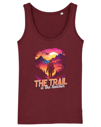 in stil synthwave - The trail is the teacher Burgundy