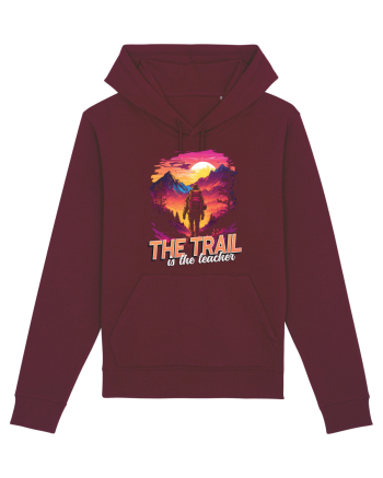 in stil synthwave - The trail is the teacher Burgundy