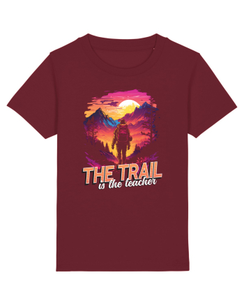 in stil synthwave - The trail is the teacher Burgundy