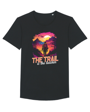 in stil synthwave - The trail is the teacher Black