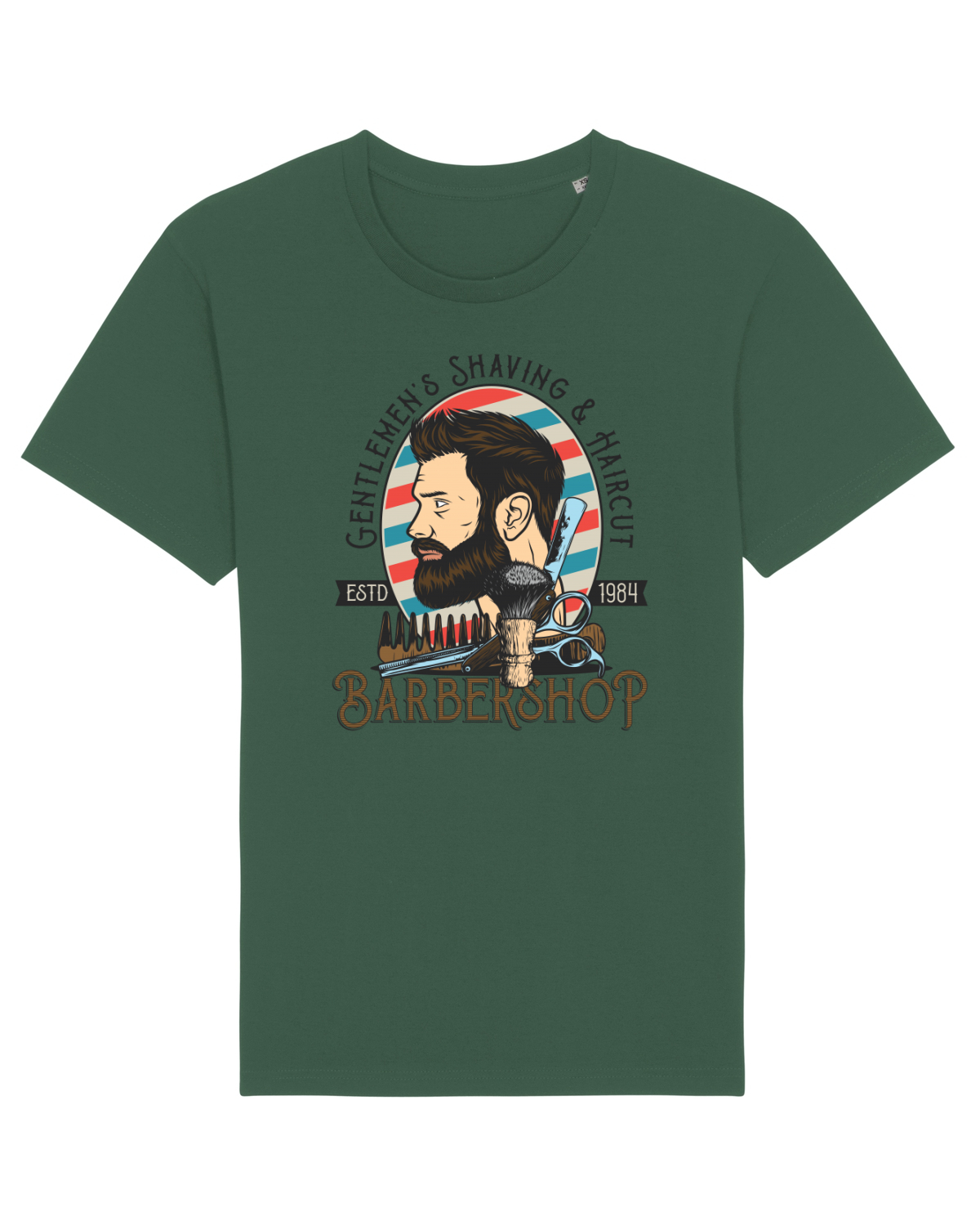 Tricou mânecă scurtă Unisex Rocker Bottle Green