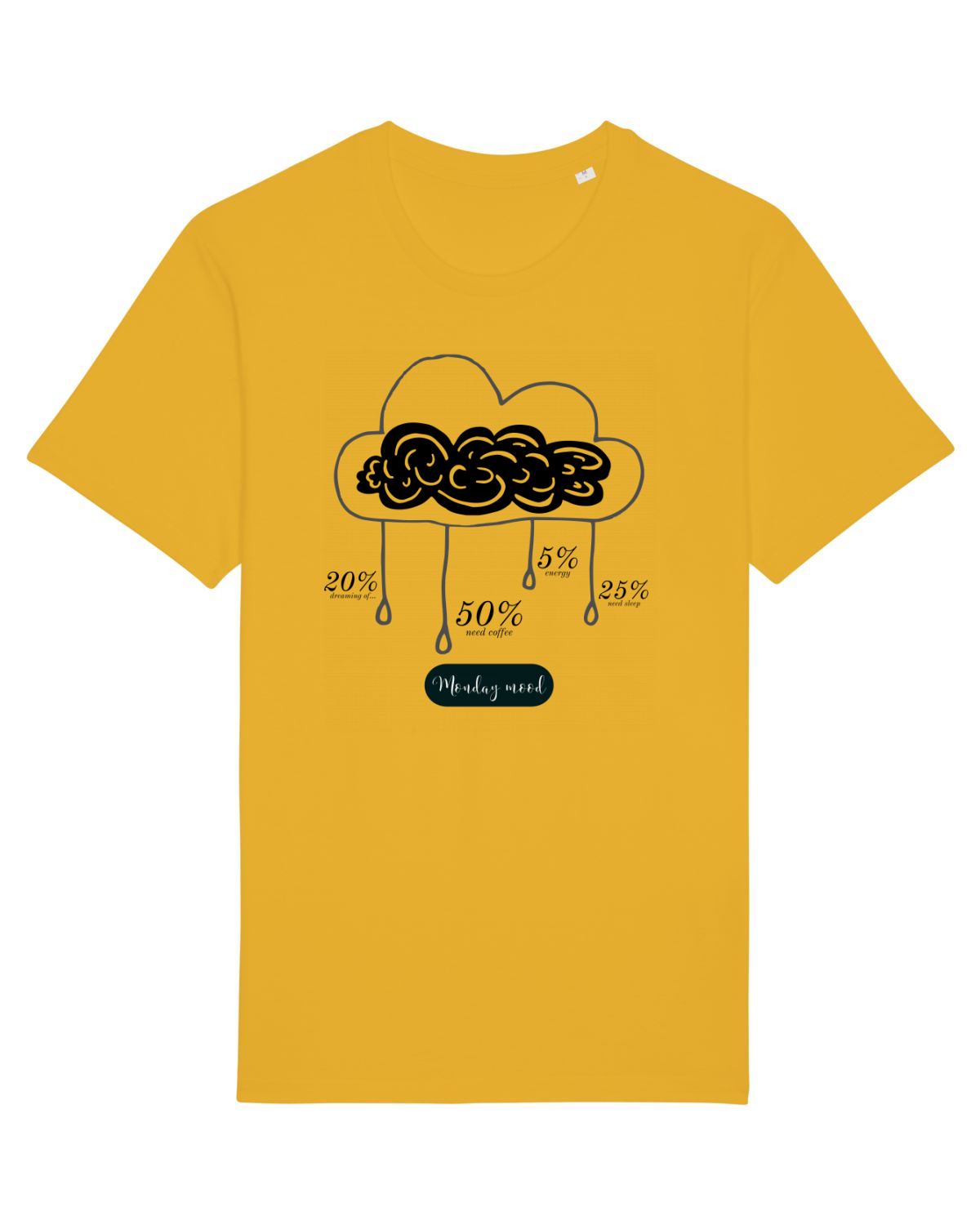 Tricou mânecă scurtă Unisex Rocker Spectra Yellow