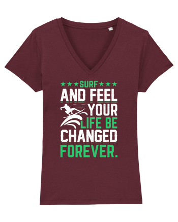 Surf and feel your life be changed forever Burgundy