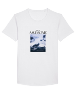Pretty AWESOME Tricou mânecă scurtă guler larg Bărbat Skater