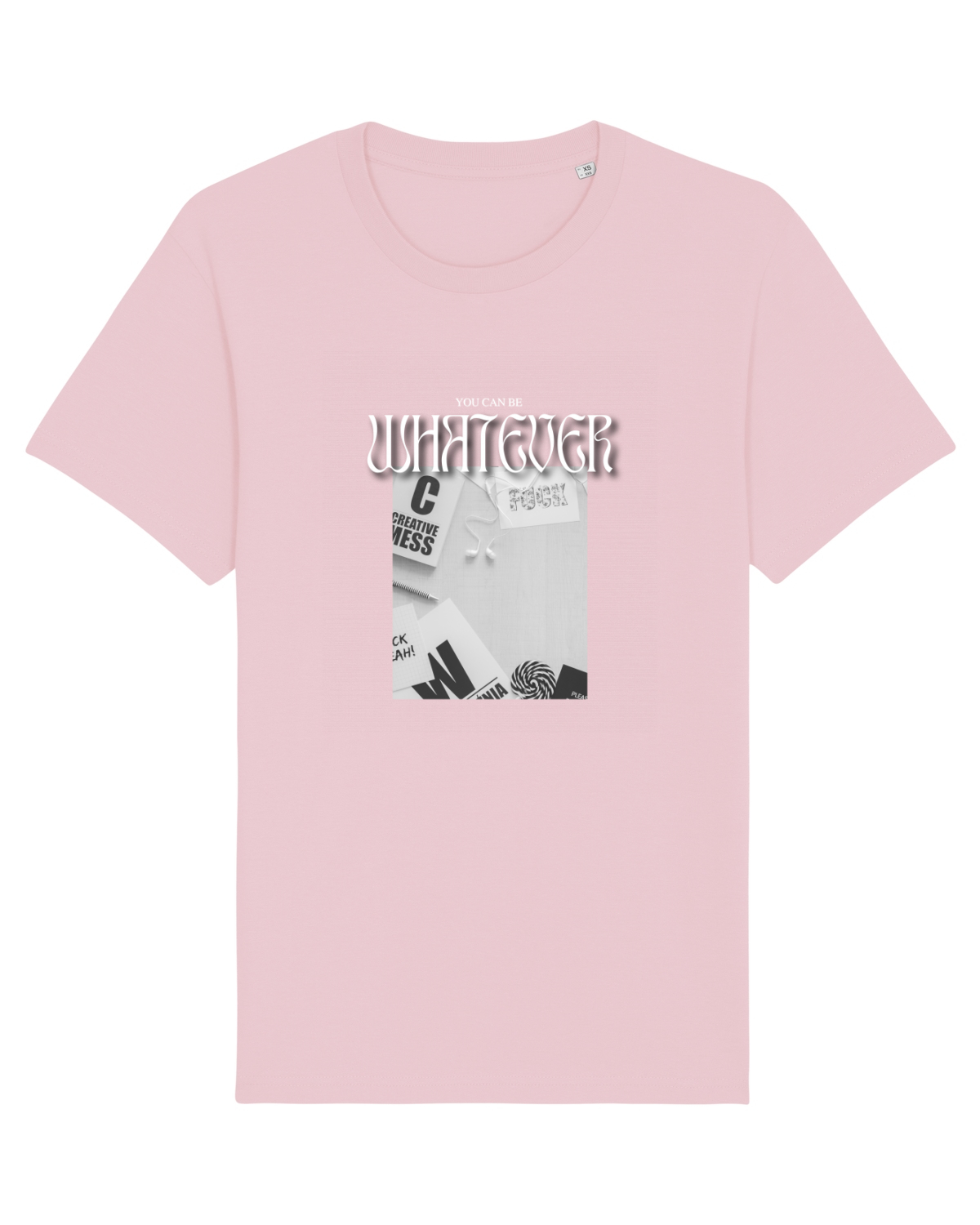 Tricou mânecă scurtă Unisex Rocker Cotton Pink
