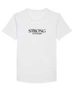STRONG Tricou mânecă scurtă guler larg Bărbat Skater
