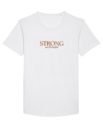 STRONG Tricou mânecă scurtă guler larg Bărbat Skater