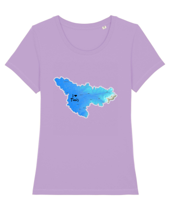 Timiș County Map Lavender Dawn