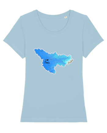 Timiș County Map Sky Blue